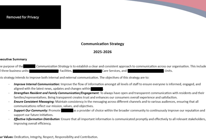 create your communications strategy